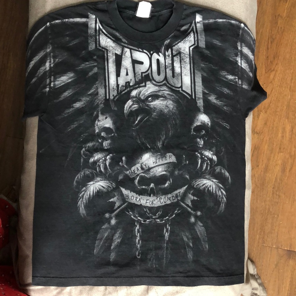 2000's Y2K Tapout Heavy Hitter Born For Combat - Men's L